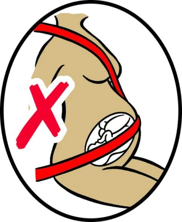 Clippasafe Černý bezpečnostní pás do auta pro těhotné