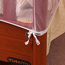 Clippasafe Síť proti hmyzu na postýlku 135x67x67cm White