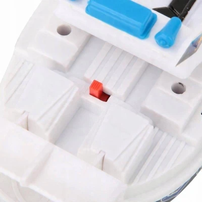 Člun policejní pátrací 22cm do vody na baterie 2 barvy plast