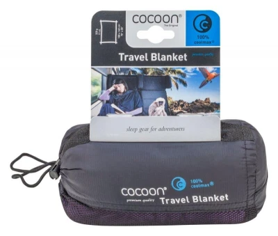 Cocoon cestovní deka Coolmax charcoal