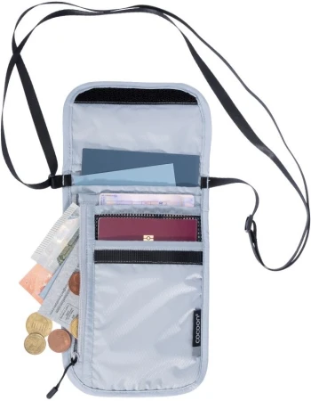 Cocoon Travel Neck Wallet Silk Star Grey cestovní kapsa na krk
