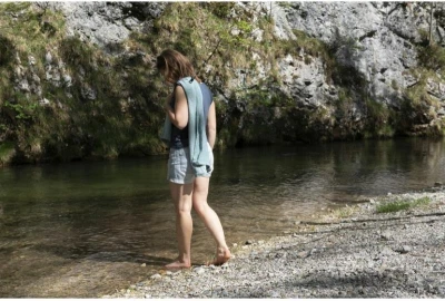 Cocoon cestovní ručník Eco Travel Towel XL nile green