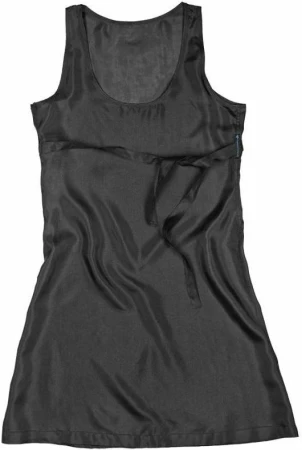 Cocoon Dress Day Night black XL dámské hedvábné cestovní šaty 2 v 1