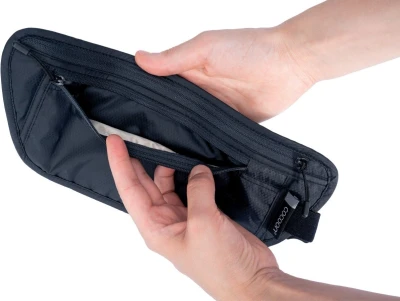 Cocoon Travel Waist Wallet Phantom Black RFID ledvinka