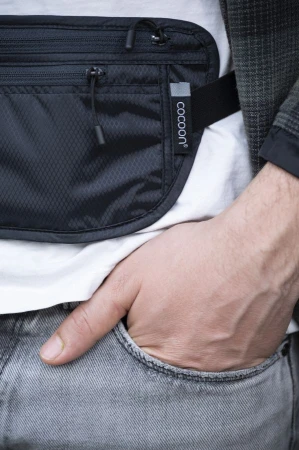 Cocoon Travel Waist Wallet RFID Star Grey bezpečnostní ledvinka