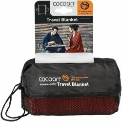 Cocoon merino deka Merino Wool/Silk Blanket dark terracotta
