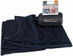 Cocoon merino deka Merino Wool/Silk Blanket graphite blue