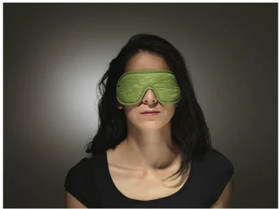 Cocoon oční maska Eye Shades Deluxe wasabi s ucpávkami