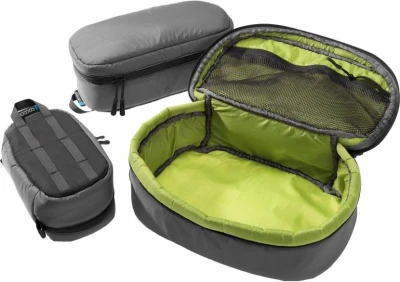 Cocoon Padded Cube S beluga grey/lime cestovní organizér