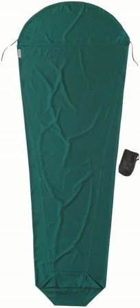 Cocoon Moss Green mikrovláknová spacáková přikrývka tvaru mumie