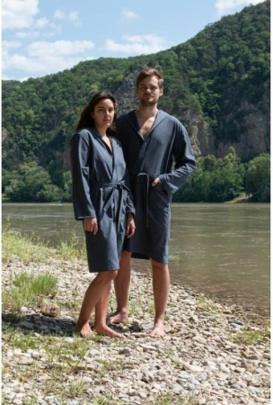 Cocoon Ultralight Microfiber Bathrobe Anchor Grey L župan