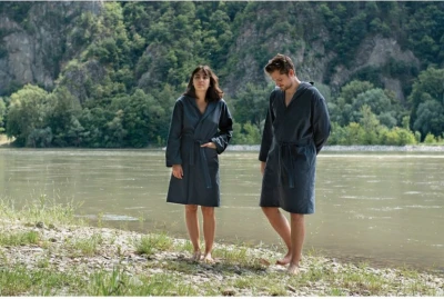 Cocoon Ultralight Microfiber Bathrobe Anchor Grey XL župan