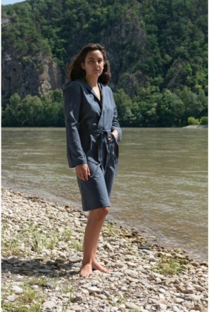 Cocoon Ultralight Microfiber Bathrobe anchor grey XXL župan