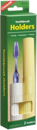 Coghlans Toothbrush Holder žluto-bílý držák na zubní kartáčky