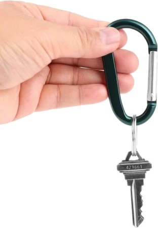 Coghlans Carabiner 8 mm tmavě zelená karabina