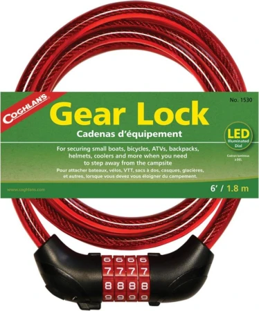 Coghlans zámek s lankem Gear Lock