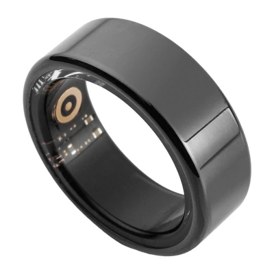 Colmi R02 černý chytrý prsten, velikost 12 (21,3 mm), s nabíjecím pouzdrem