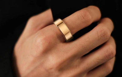 Colmi R02 černý chytrý prsten velikost 9 (18,9 mm) s nabíjecím pouzdrem