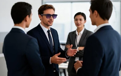 Colmi A2 AI fialové chytré sluneční brýle s UV ochranou