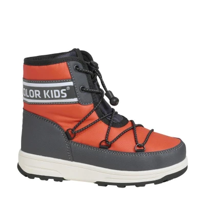Color Kids Boots W. String orange 2023 dětské zimní boty