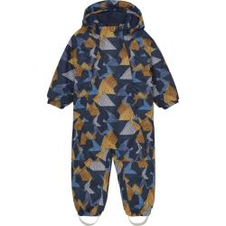 Color Kids Coverall W. 2 ZIP- AOP-741592.3520-Orange Pop 24/25 overal