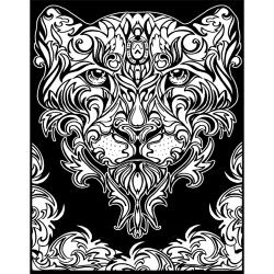 Colorvelvet Sametový obrázek Leopard 47x35cm