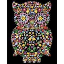 Colorvelvet Sametový obrázek Sova 21x29,7cm