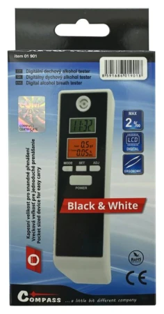 Compass Alkohol tester BLACK/WHITE, digitální