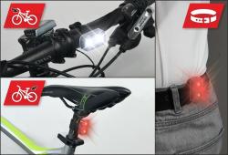 Compass Bike Cyklosvětlo sada 2ks SILICON 2 funkce