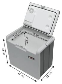 Compass Chladící box 30litrů TAMPERE 230/12V