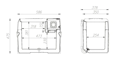 Compass Chladící box FREEZE kompresor 40l 230/24/12V -20°C APP