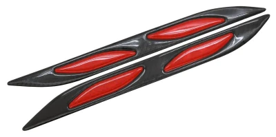 Compass Chránič dveří samolepící DAGGER červený 2ks