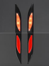 Compass Chránič dveří samolepící DAGGER červený 2ks