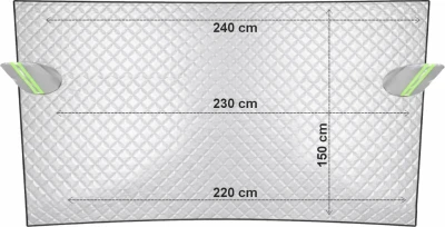Compass Clona ICE SUV na čelní sklo 230 x 150cm