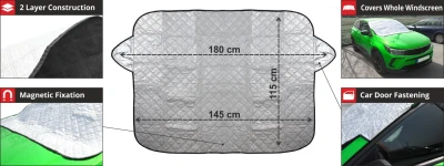 Compass Clona ICY na čelní sklo 145 x 115cm