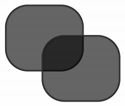 Compass Clona sluneční na boční okno černá 2 přísavky