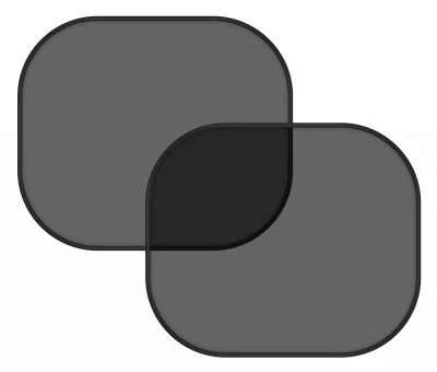 Compass Clona sluneční na boční okno černá 2 přísavky