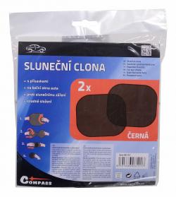 Compass Clona sluneční na boční okno černá 2 přísavky