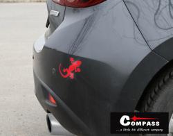 Compass Dekor samolepící GECKO červený