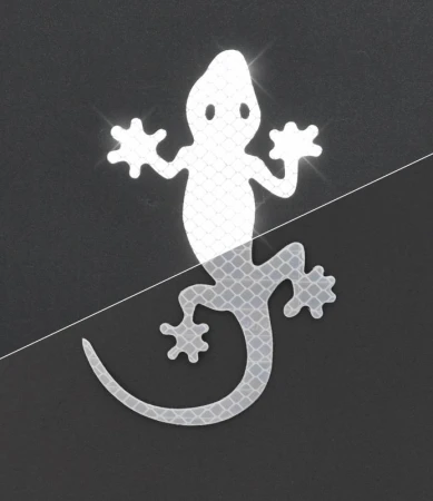 Compass Dekor samolepící GECKO stříbrný