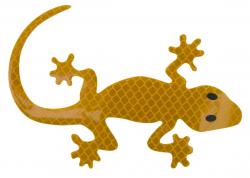 Compass Dekor samolepící GECKO žlutý Compass Dekor samolepící GECKO žlutý