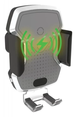 Compass Držák telefonu LUKE-X bezdrátové nabíjení 10W silver Compass Držák telefonu LUKE-X bezdrátové nabíjení 10W silver