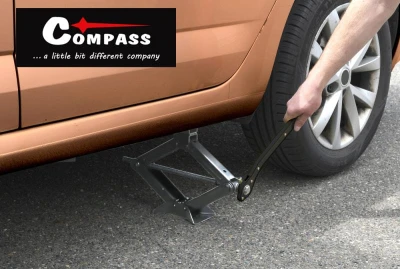 Compass Hever nůžkový s ráčnou 1500 kg TÜV, GS, CE