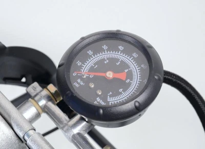 Compass Hustilka nožní s manometrem dvoupístová TÜV/GS 2x120mm