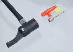 Compass Hustilka nožní s manometrem dvoupístová TÜV/GS 2x120mm