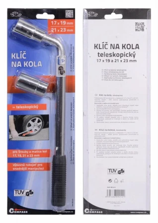 Compass Klíč na kola 17-19/21-23 mm TÜV, GS