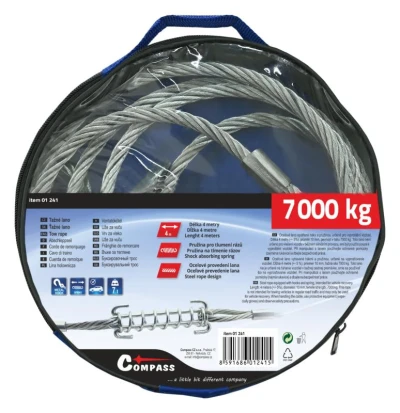 Compass Lano vyprošťovací 7000kg s karabinami odpružené