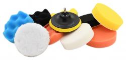 Compass Leštící kotouče sada 10ks s unašečem 10cm