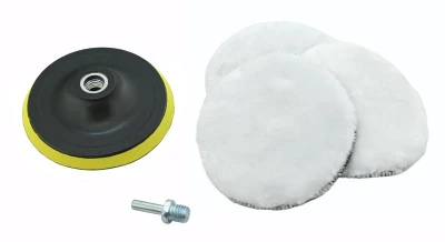 Compass Leštící kotouče sada 3ks s unašečem 12cm Compass Leštící kotouče sada 3ks s unašečem 12cm