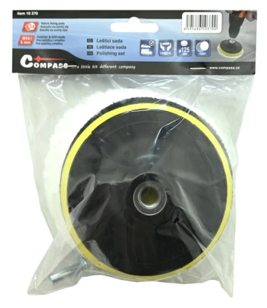 Compass Leštící kotouče sada 3ks s unašečem 12cm